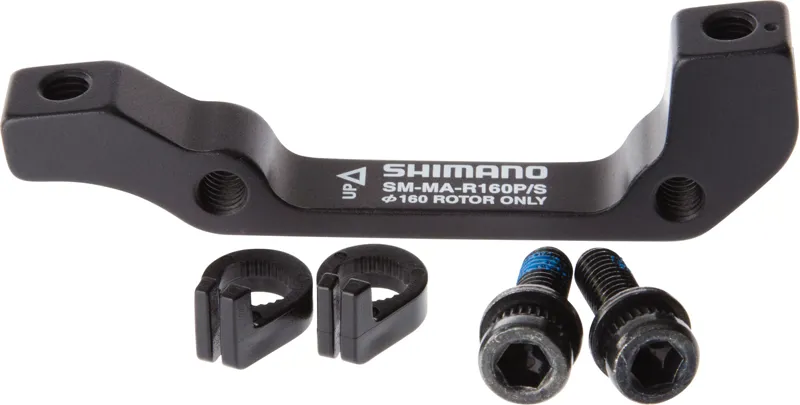 Shimano Disc Brake Mount Adapter Rear 160mm Post Mount to IS in Black